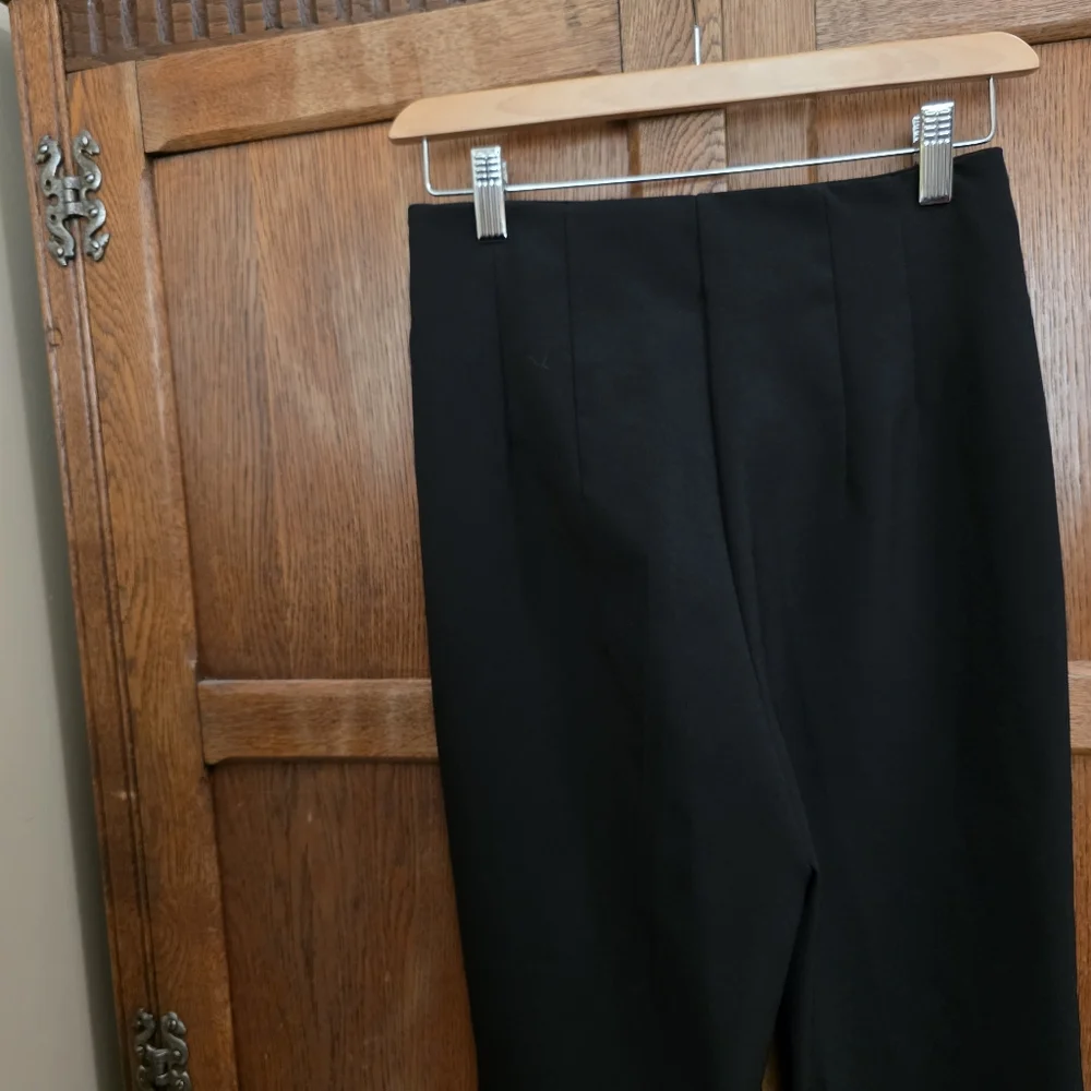 ZARA | Black Boot Cut High Waist Dress Pants - Women's Small - Picture 6 of 7
